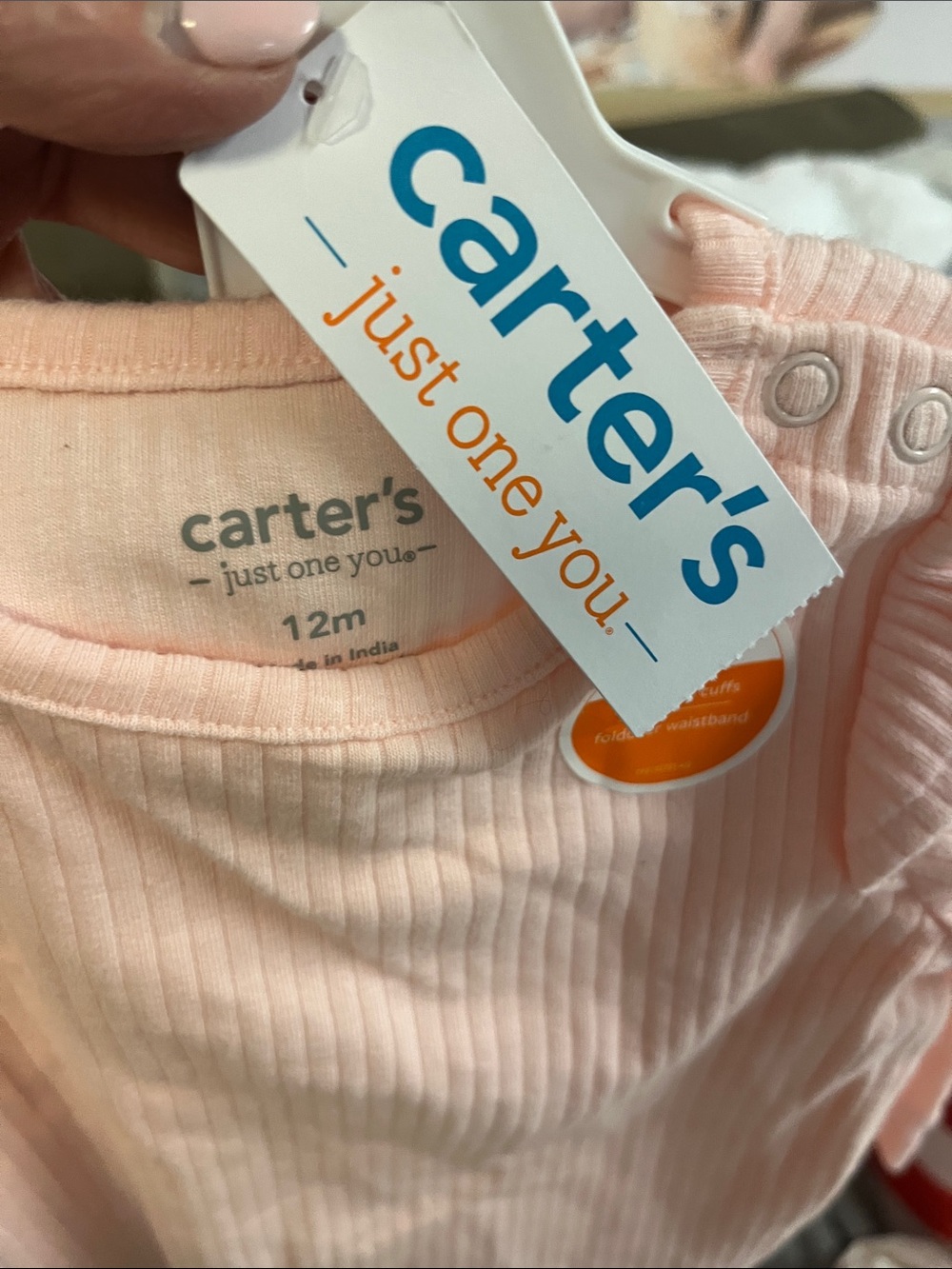 Carter's Light Pink Ribbed Baby Two-Piece Set - Picture 4 of 4